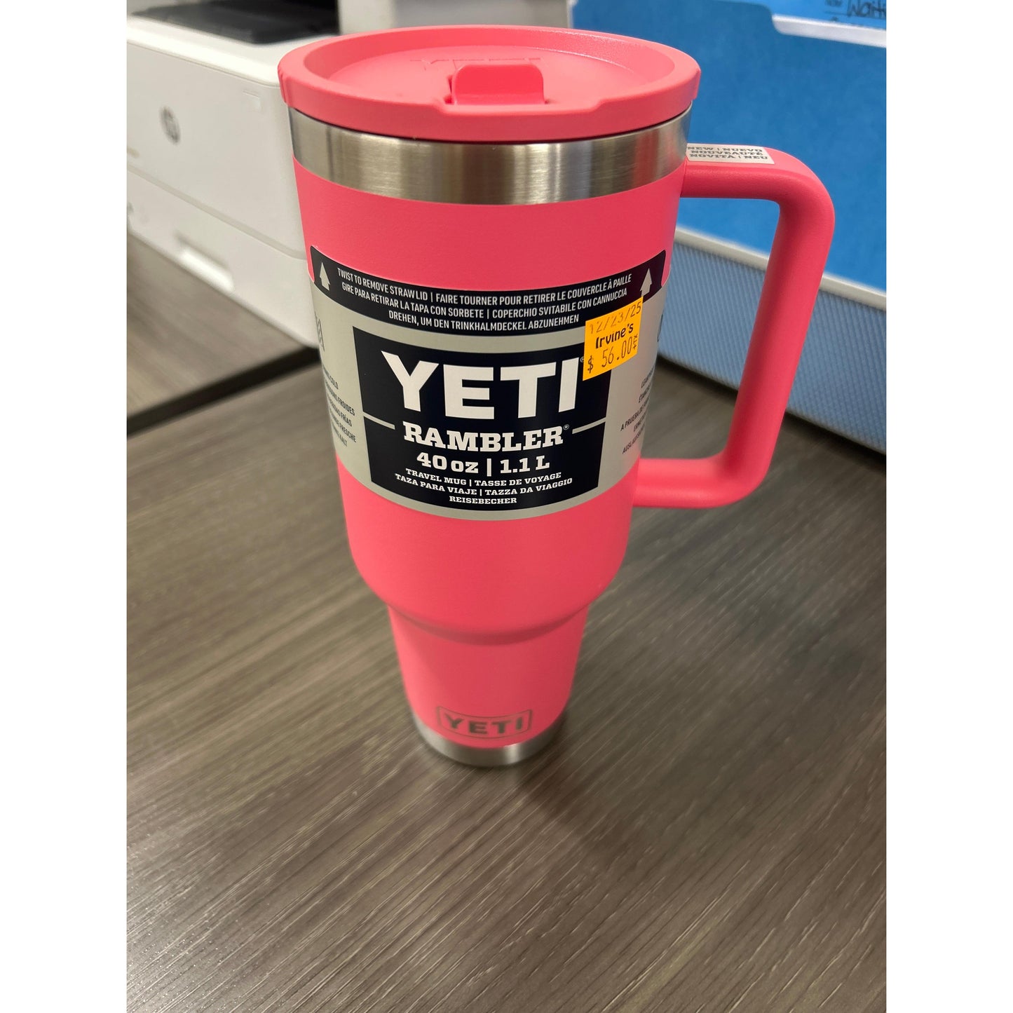 Yeti Rambler 1.2L Travel Straw Mug - Tropical Pink