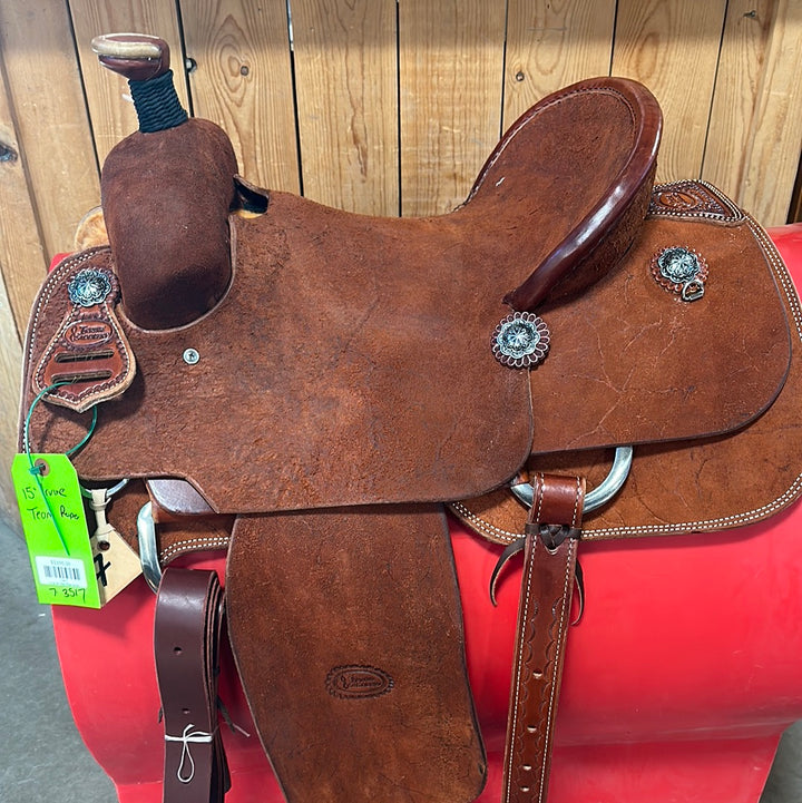 Irvine 15"  Team Rope Saddle
