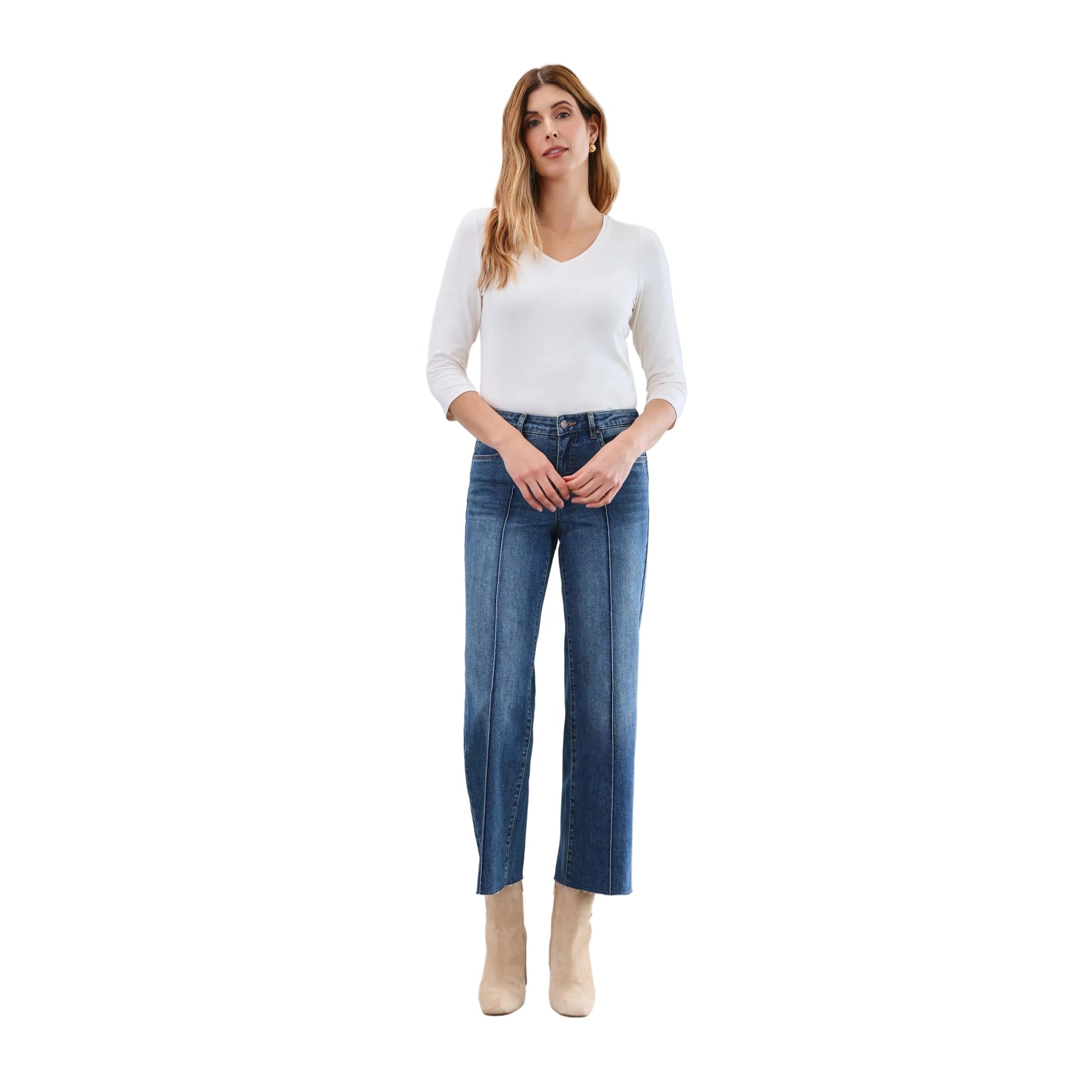 FDJ Women's Olivia Wide Ankle Jeans - Multiple Colours - Irvine Tack & Western Wear