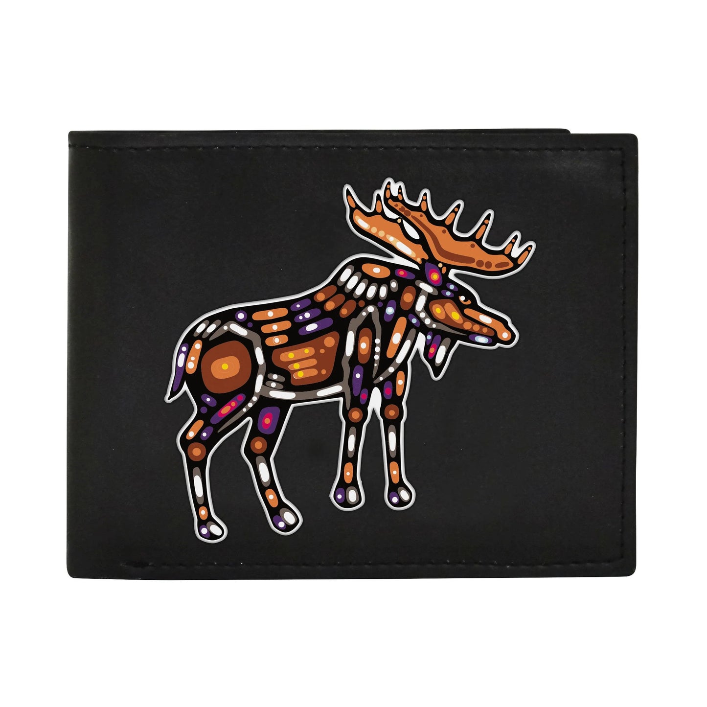 John Rombough Moose Men's Wallet- Black