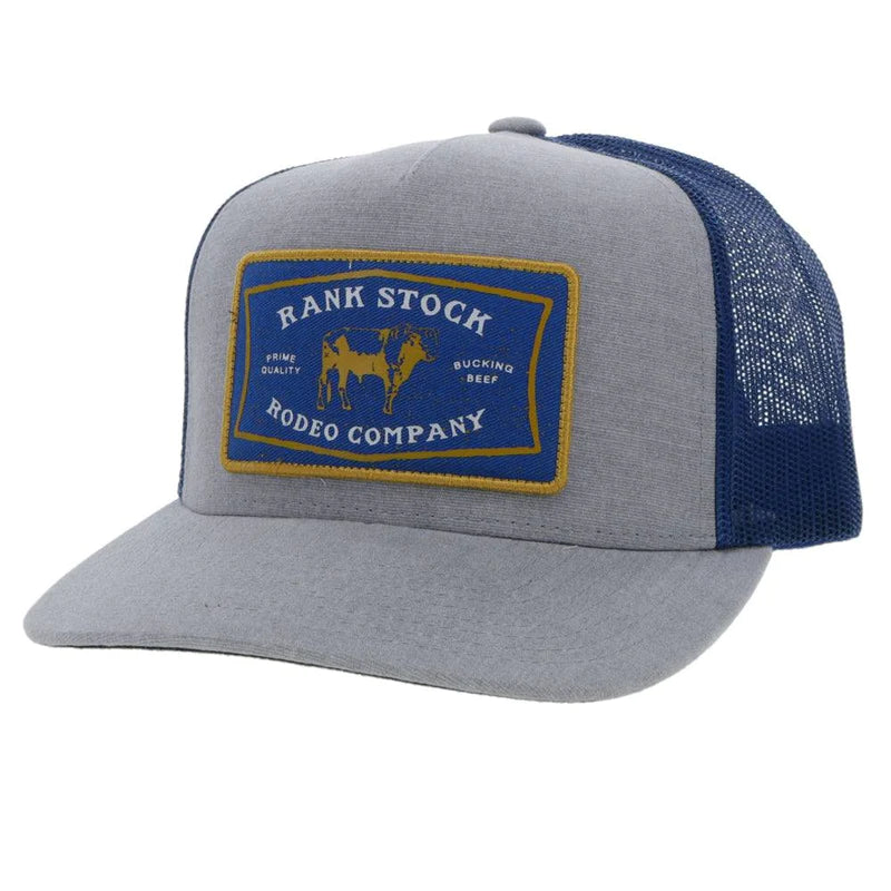 Hooey "Rank Stock" Snapback Cap - Grey/Blue