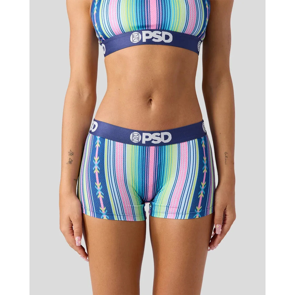 PSD Underwear Women's Serape Pop Boy Short Underwear - Blue