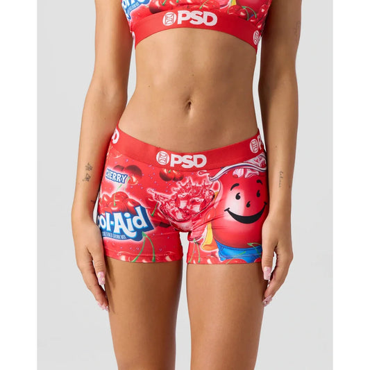 PSD Underwear Women's Kool Aid Boy Short Underwear - Cherry