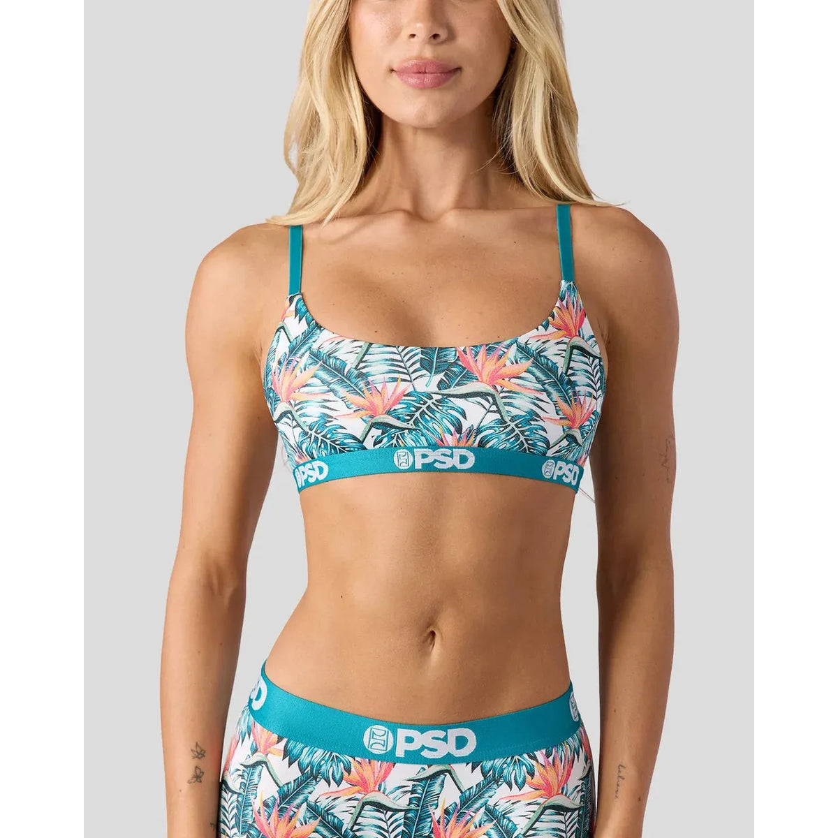 PSD Underwear Women's Summer of Paradise Scoop Bralette - Multicoloured