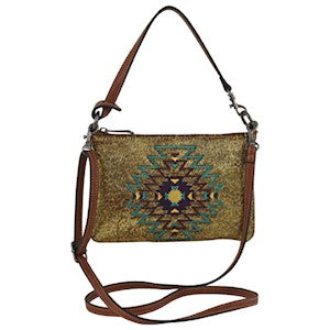 Justin Ladies Mini Shoulder Bag - Brown