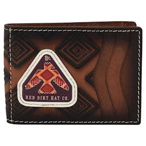 Red Dirt Men's Thunderbird Bifold Card Case w/Magnet Clip - Brown