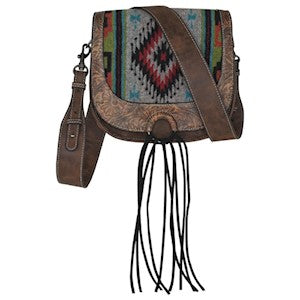 Justin Women's Saddle Bag - Southwestern Blanket w/Tooling