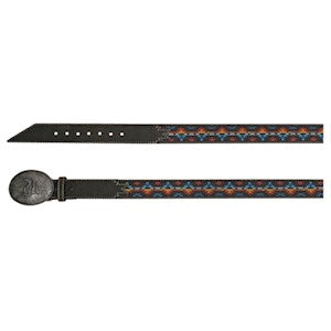 RDHC Boy's Southwestern Inlay Belt - Brown/Multi