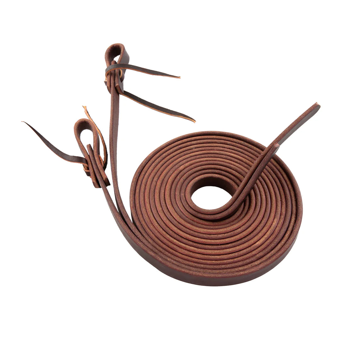 Weaver Burgandy latigo Split Reins-1/2"x8&