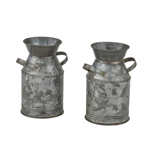 Galvanized Milk Can Salt & Pepper Set