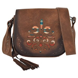 Justin Women's Burnished Saddle Bag - Brown/Multi