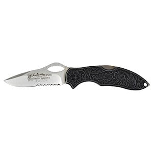 Justin Engraved Stainless Steel Roping Knife - Grey