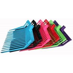 AHE Flat Manure Fork Heads w Black handles-Assorted Colors