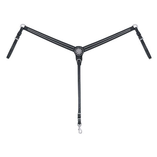 Weaver Back In Black Tapered Breastcollar