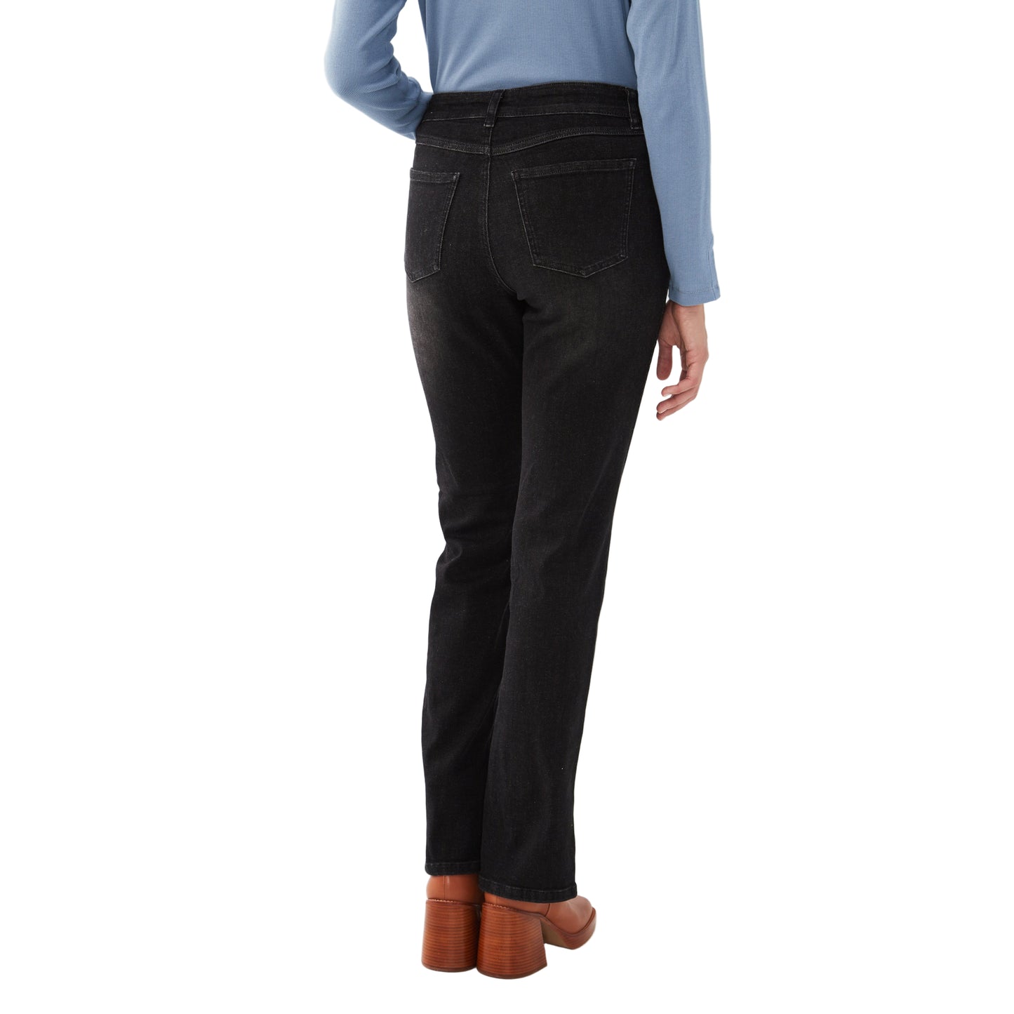 FDJ Olivia Straight Leg Jeans - Black Wash