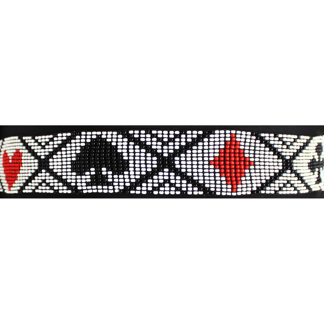 Unisex Western 1-1/8" Wide Poker Beaded Rodeo Stretchy Elastic Hat Band - Multiple Colours