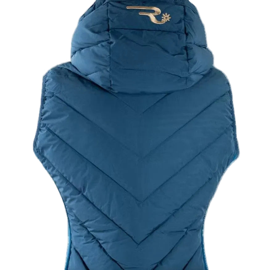 RG Women's Hooded Hybrid Vest Ava - Petrol Blue
