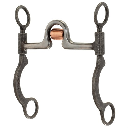 Weaver Pro Series Short 6 1/2" Cheek Horse Bit-Buffed Black