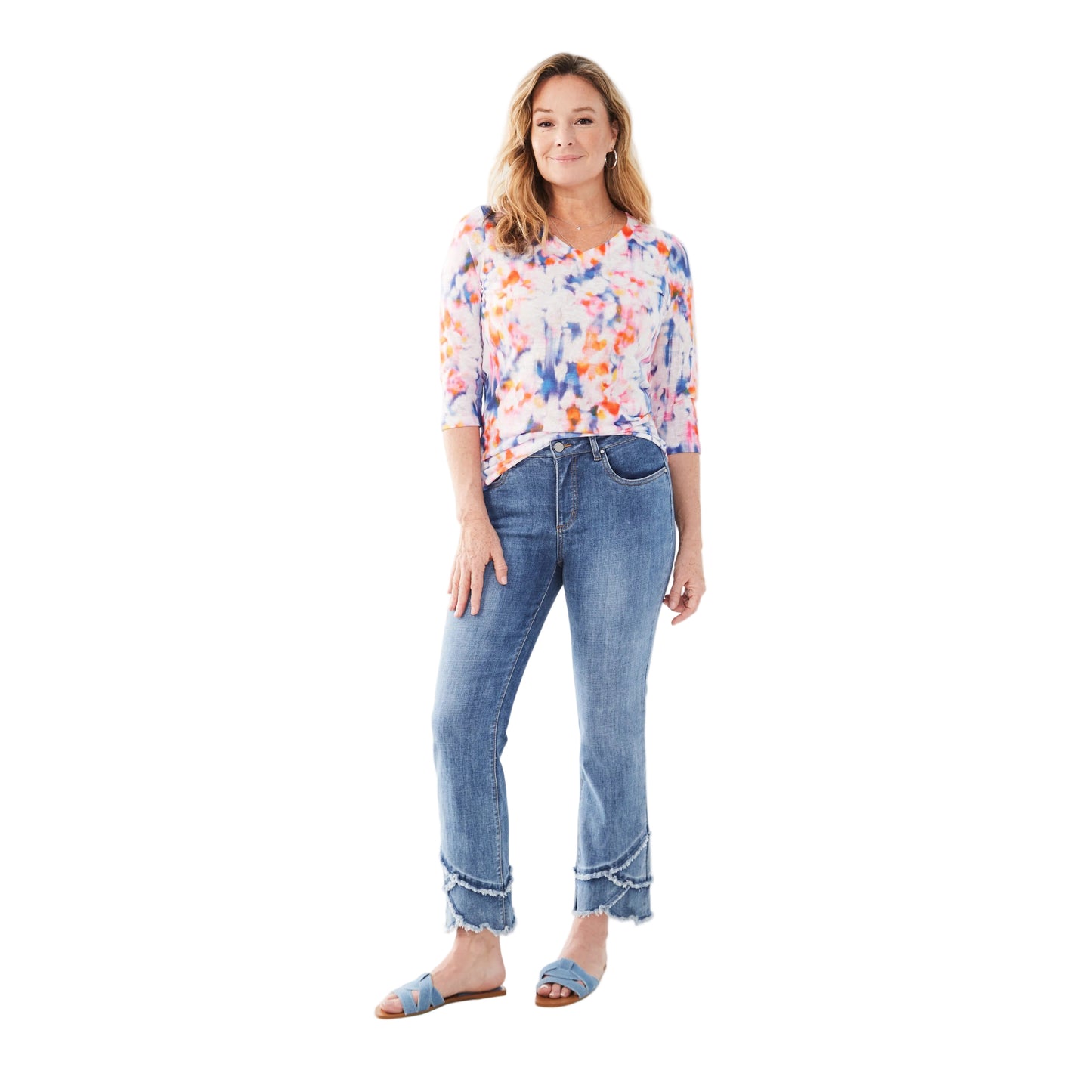 FDJ Women's Olivia Straight Ankle Jeans - Medium Wash