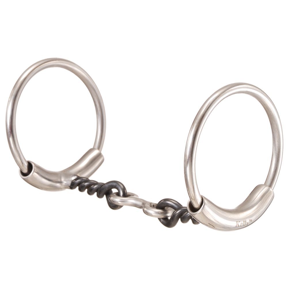 Tough1 No Pinch Ring 3-Piece 5" Dogbone Snaffle Bit - Irvine Tack & Western Wear