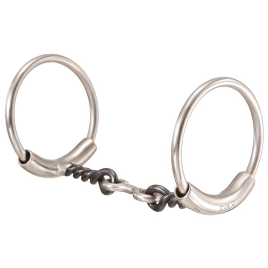 Tough1 No Pinch Ring 3-Piece 5" Dogbone Snaffle Bit