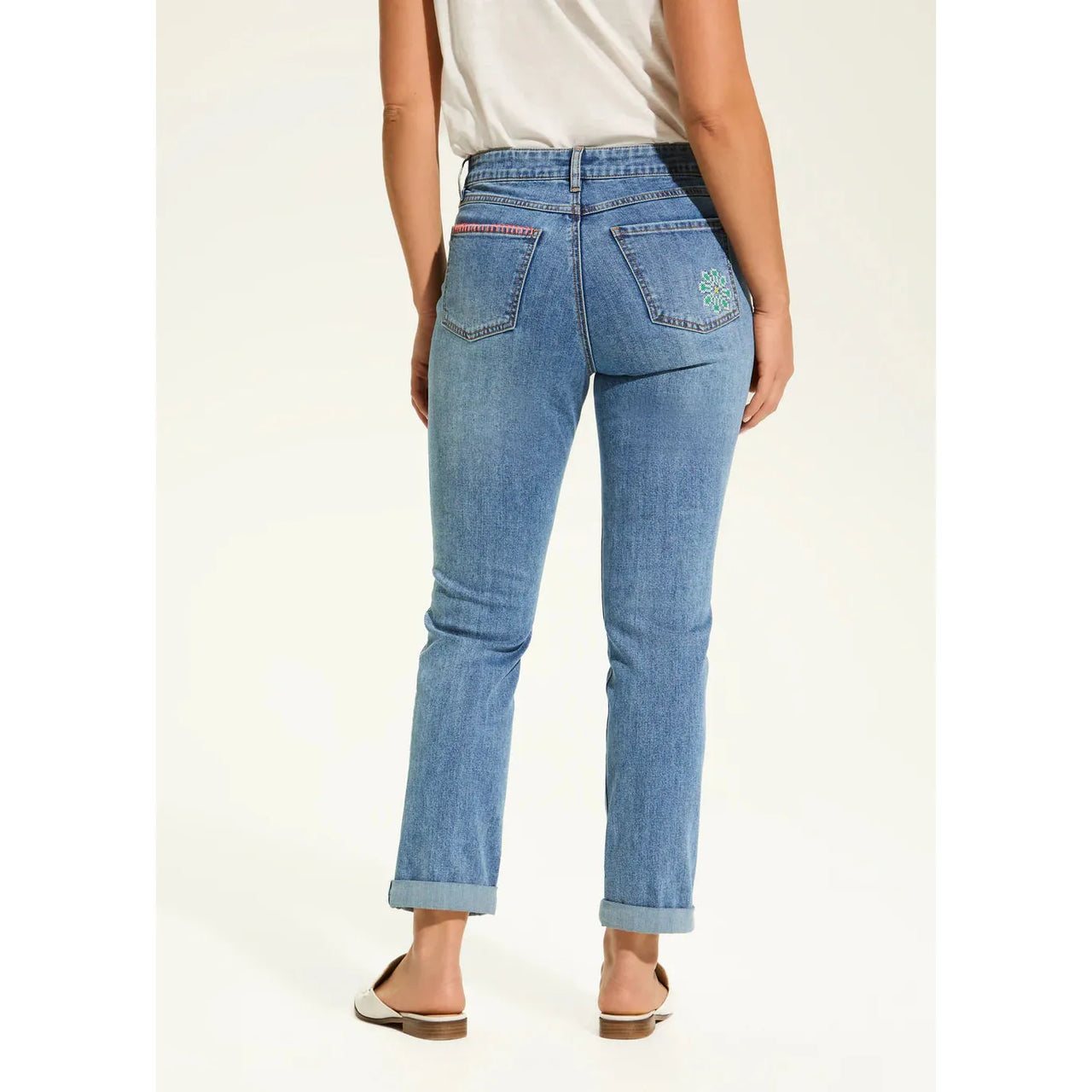 French Dressing Women's Girlfriend Ankle Jean- Light Blue