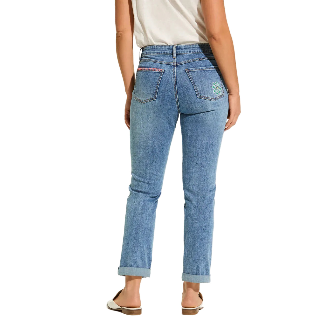 French Dressing Women's Girlfriend Ankle Jean- Light Blue