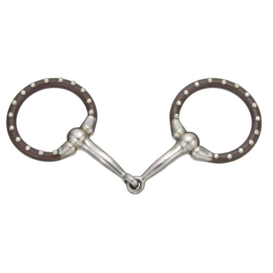 Tough 1 Miniature Offset Dee w/Dots Snaffle - 4"
