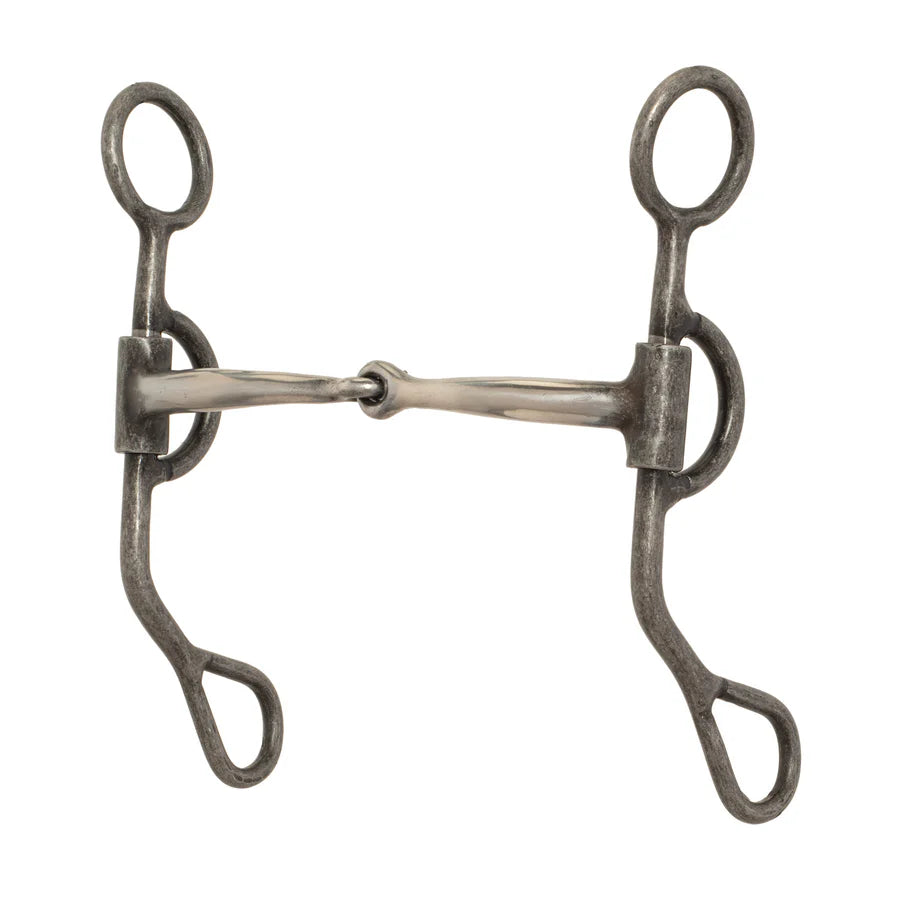 Weaver Argentine Horse Bit w/6.5" Tear drop Cheeks-Snaffle