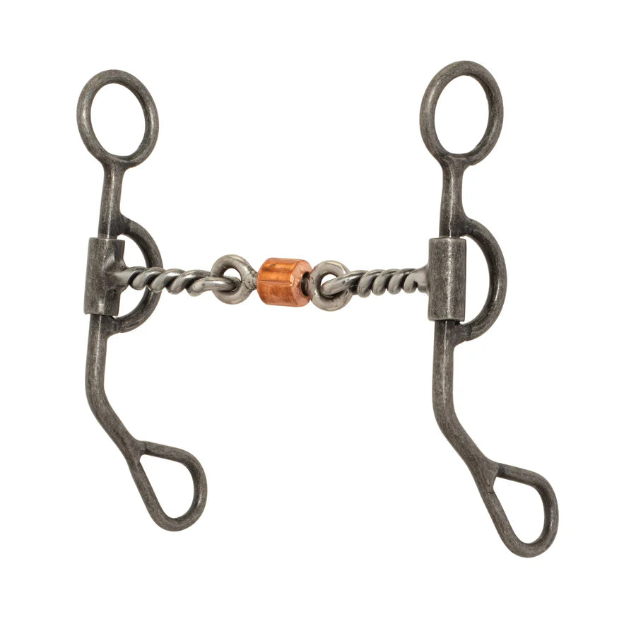 Weaver Argentine Horse Bit w/6.5" Tear drop Cheeks-Twisted Wire