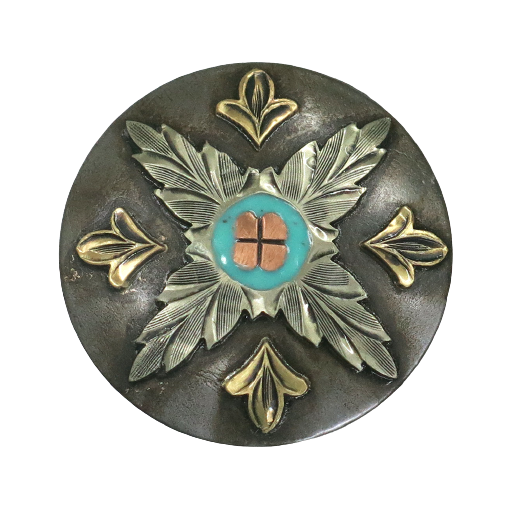 Angus Silversmiths Concho Set of 6-AB57