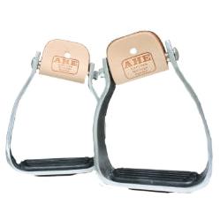 AHE Engraved Sloped 2 " Wide  Aluminum Bell Stirrup