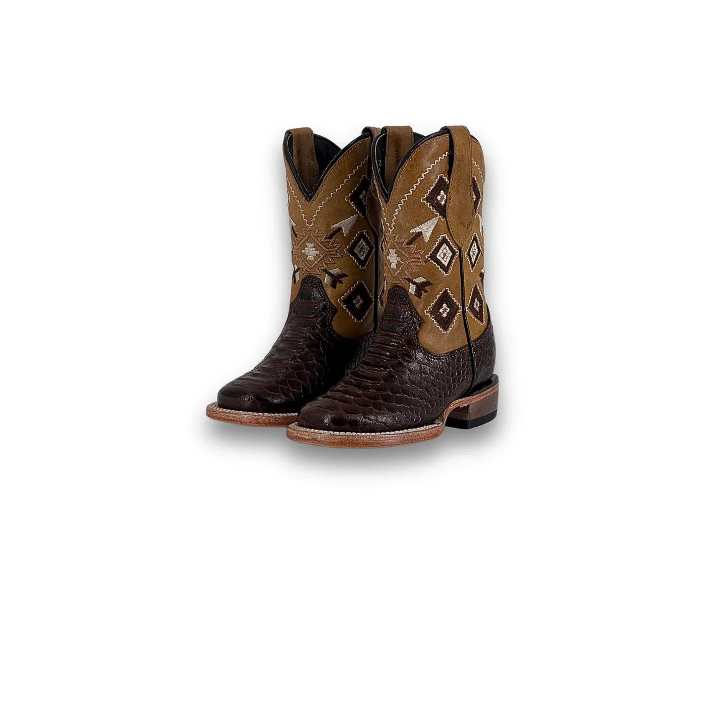Rock'em Little Kid's Clon Python Pro Rodeo Boot - Brown