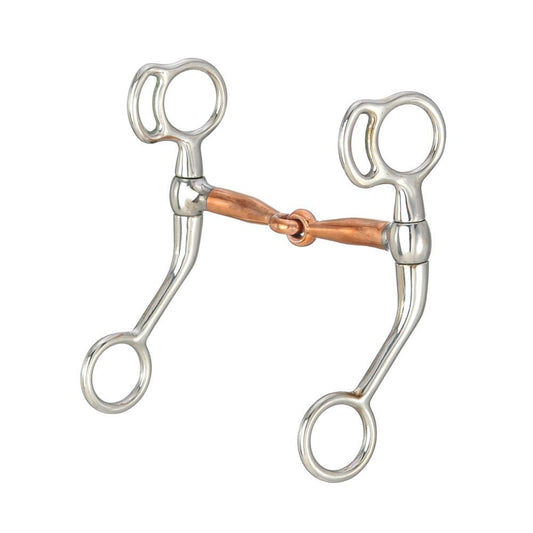 Tough 1 Miniature Training Snaffle w/Copper Mouth - 3 1/2"