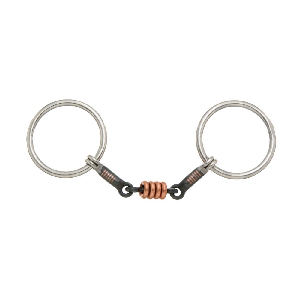 Tough1 5" 3 Piece O Ring w/ Copper Ring Snaffle
