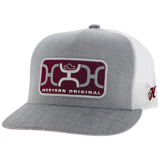 Hooey Loop Hybrid Bill Trucker Cap - Grey/White