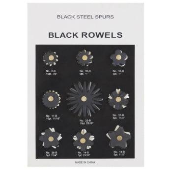 AHE Antique Black Rowel Card - Per Set