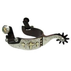 AHE Women's Antique Brown Crosses Spurs