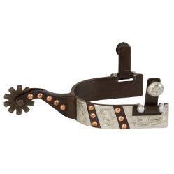 AHE Antique Brown Men's Copper Dot Spurs-