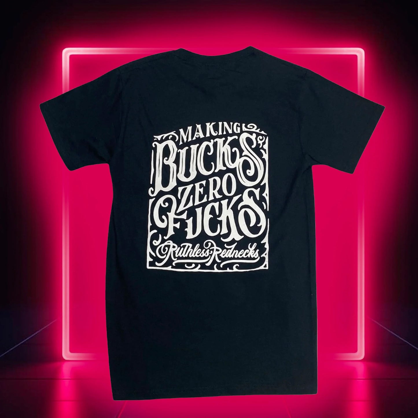 Ruthless Rednecks MBZF Whiskey Short Sleeve Tee Shirt - Black