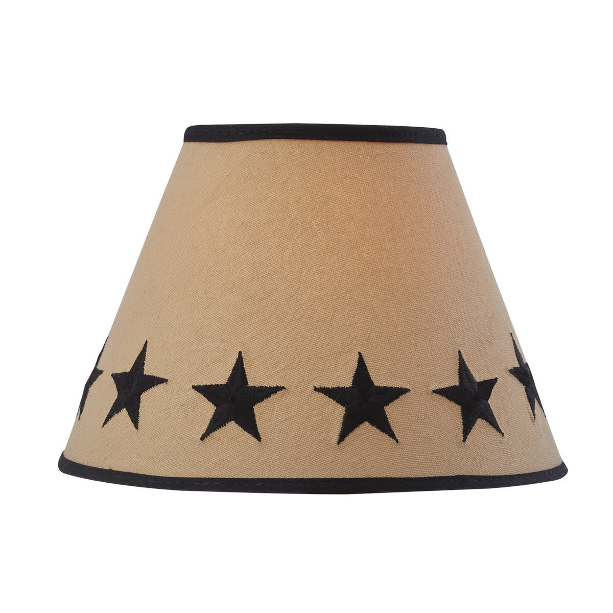 Black Star Embroidered Shade 10"