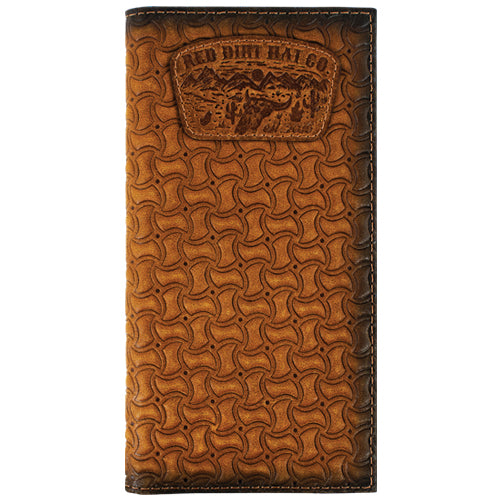 Red Dirt Rodeo Wallet with Windmill Basketweave- Tan