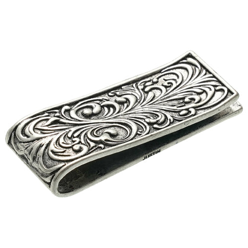 Justin Men's Tooled Money Clip