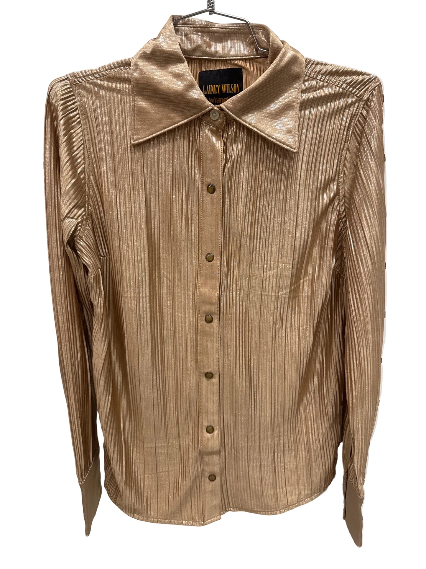 Wrangler Lainey Wilson Long Sleeve Shirt- Rose Gold