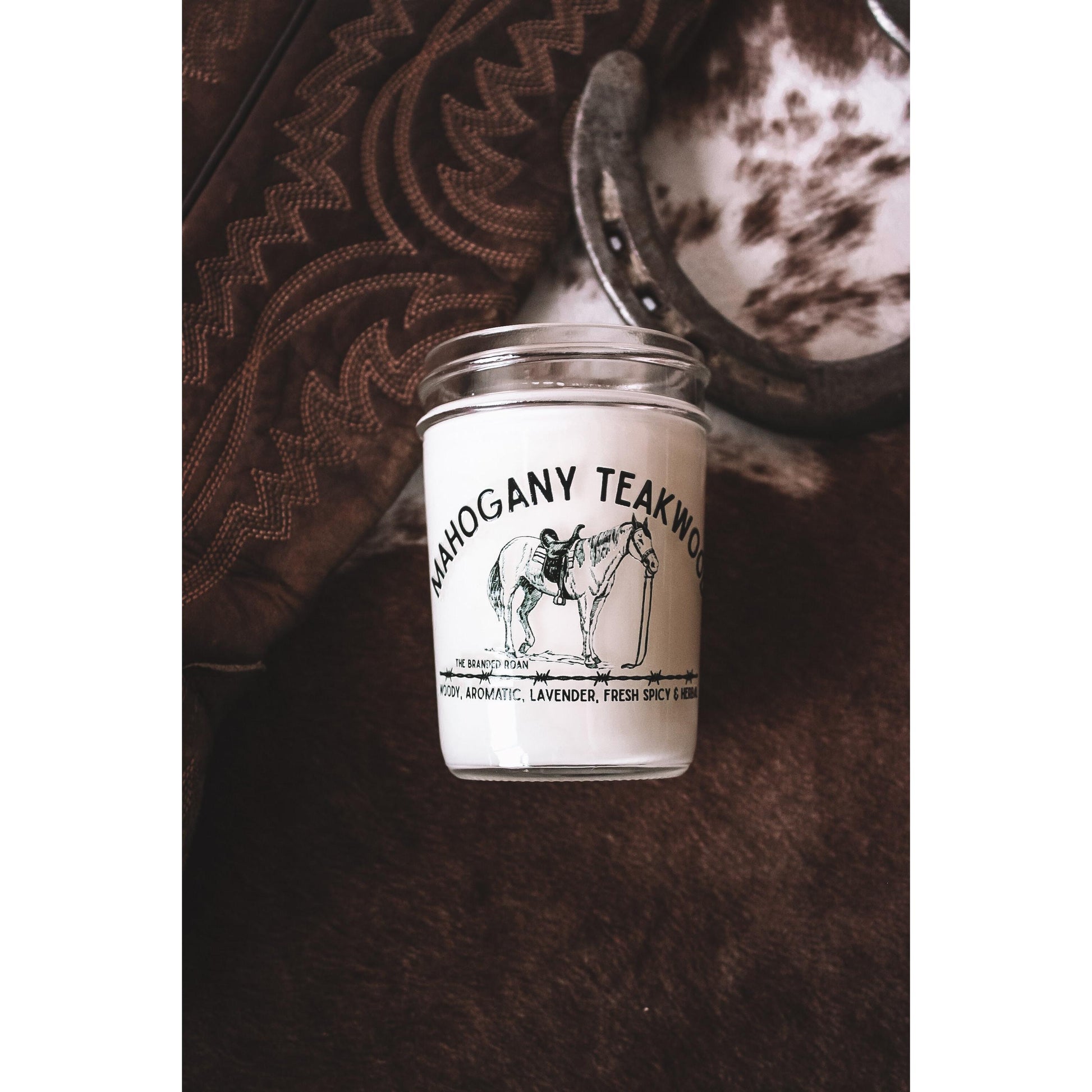 8oz Mahogany Teakwood Candle