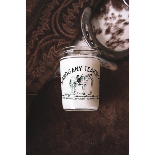 8oz Mahogany Teakwood Candle