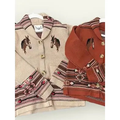 Cotton & Rye Outfitters Mini Cash Horse Cardigan- Multiple Colours