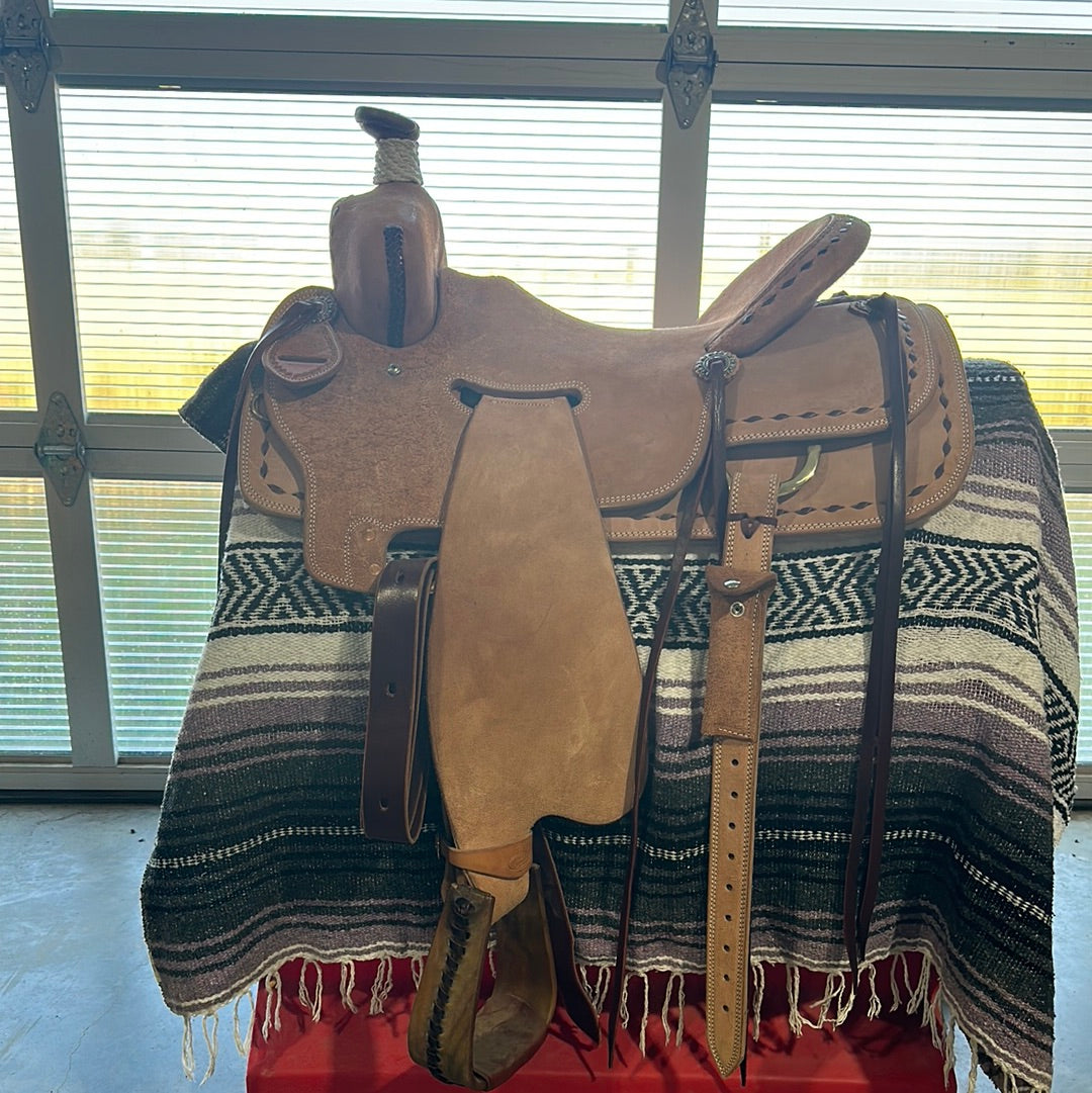 Irvine 16.5" Ranch Rigginseat RO Buckstitch