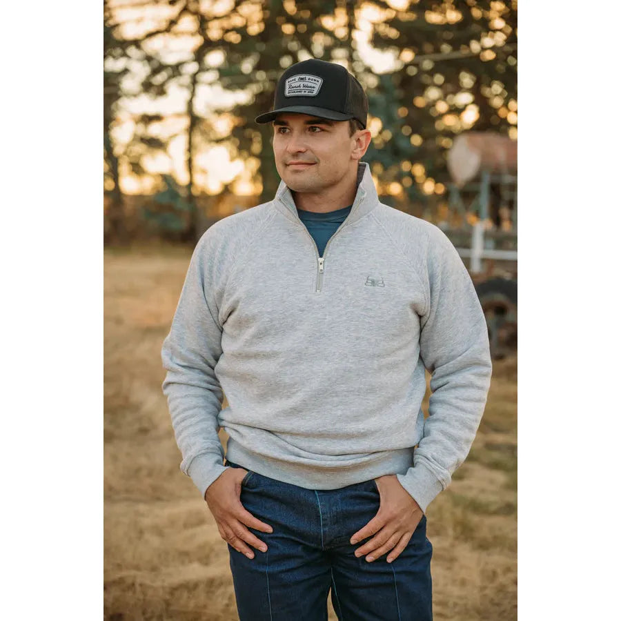 Baredown Brand Men's Small Label Long Sleeve  1/4 Zip Pullover- Multiple Colours - Irvine Tack & Western Wear