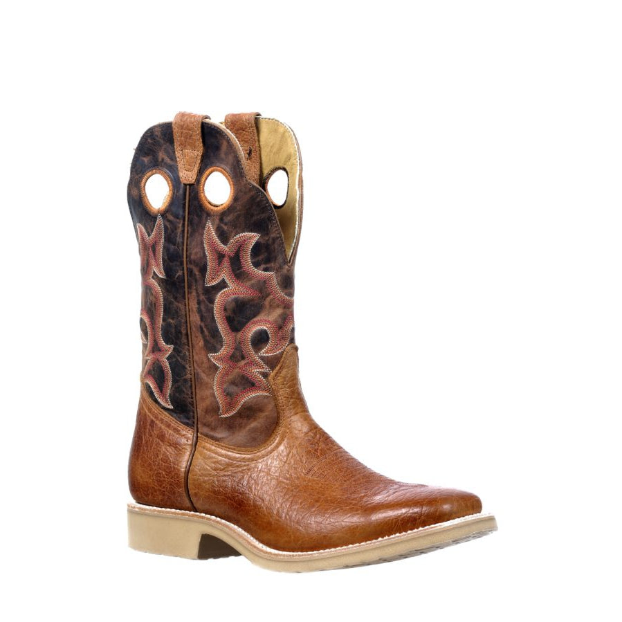 Boulet Men's Square Toe Western Boots - Blister Cognac/Navajo Honey